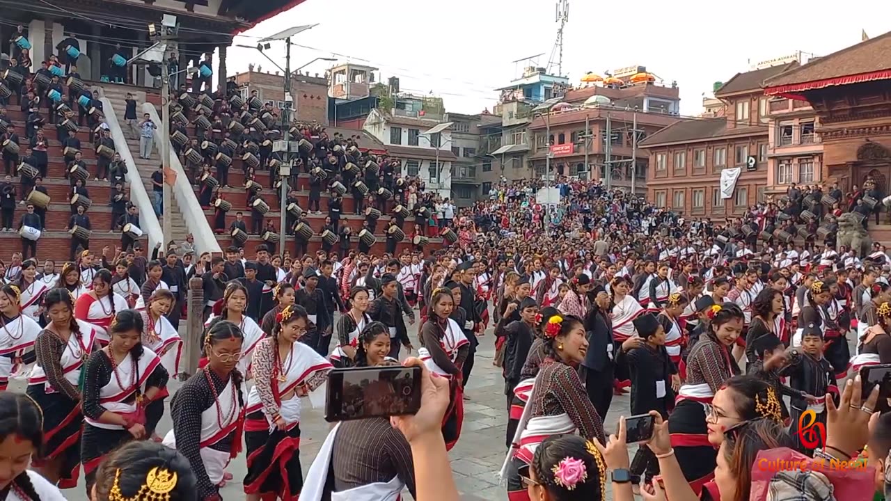 Dhime Dance, 1000 plus Artist, World Tourism Day, Basantapur, Kathmandu, 2081