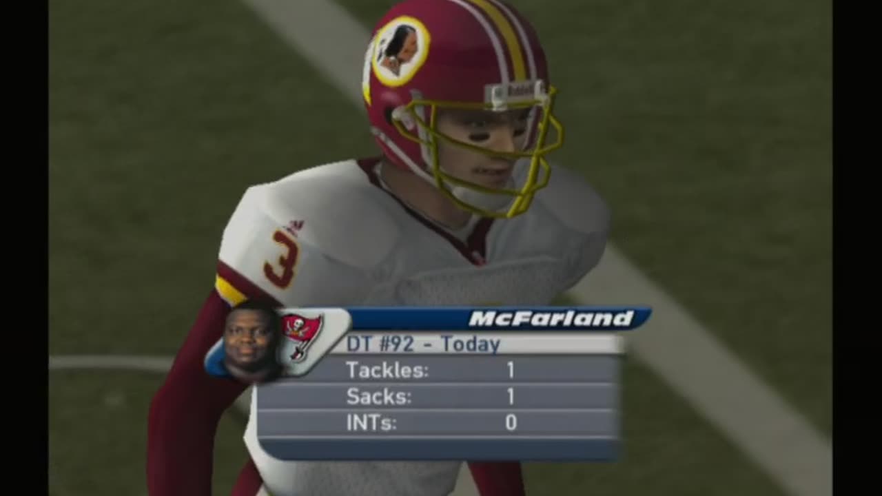 Madden 2002 (GC) Redskins vs Buccaneers Part1