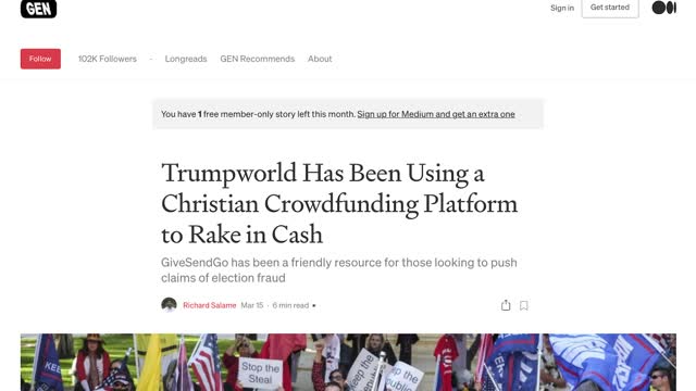 TechShark: Liberals Outraged by Christian CrowdFunding Platform GiveSendGo