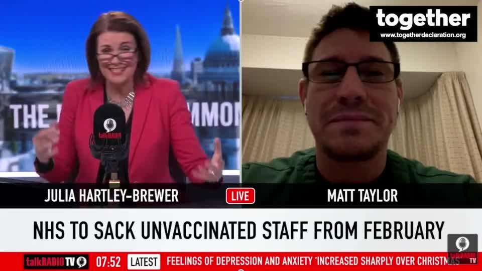 Paramedic Matt tells Julia Hartley-Brewer: I'm prepared to lose my job over mandates