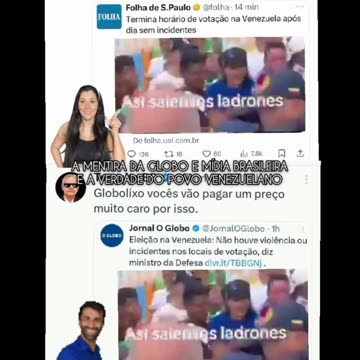 É por isso que ele querem tirar todos das redes sociais, só eles passam as informações más, informações fakenews! Globo lixo e folha de STALIN.
