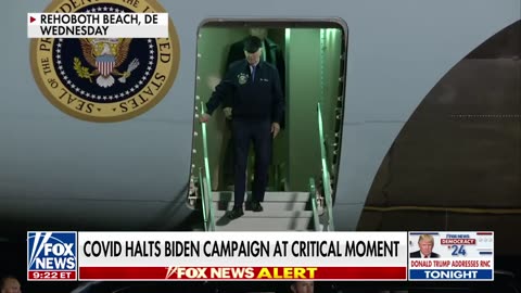 Biden seen being helped into SUV after COVID diagnosis