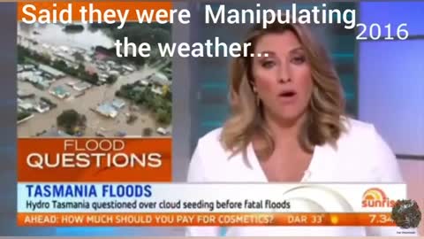 Geoengineering is a conspiracy theory? 2016 MSM tassie floods