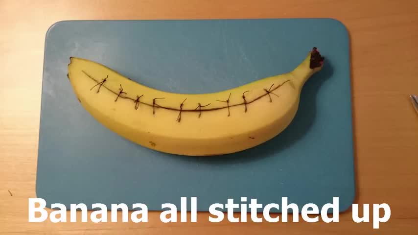 Sutures on Banana