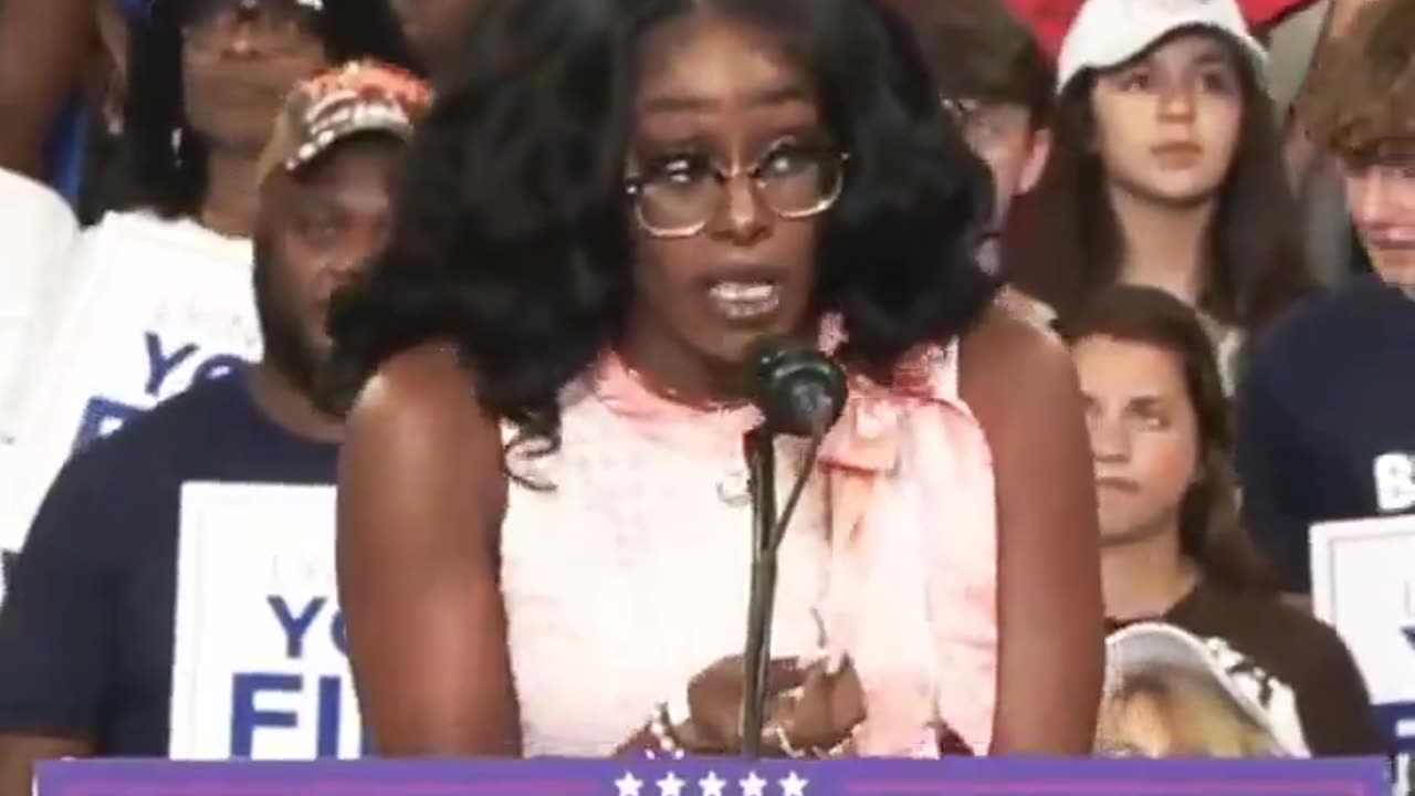 BREAKING: This Black Georgia woman named Michaela blasts Kamala Harris at rally