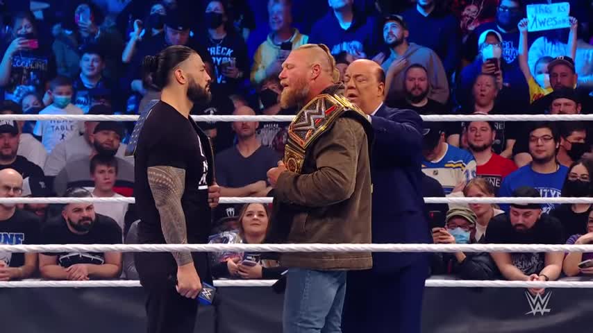 Brock Lesnar comes face-to-face with Roman Reigns - SmackDown, Jan. 7, 2022