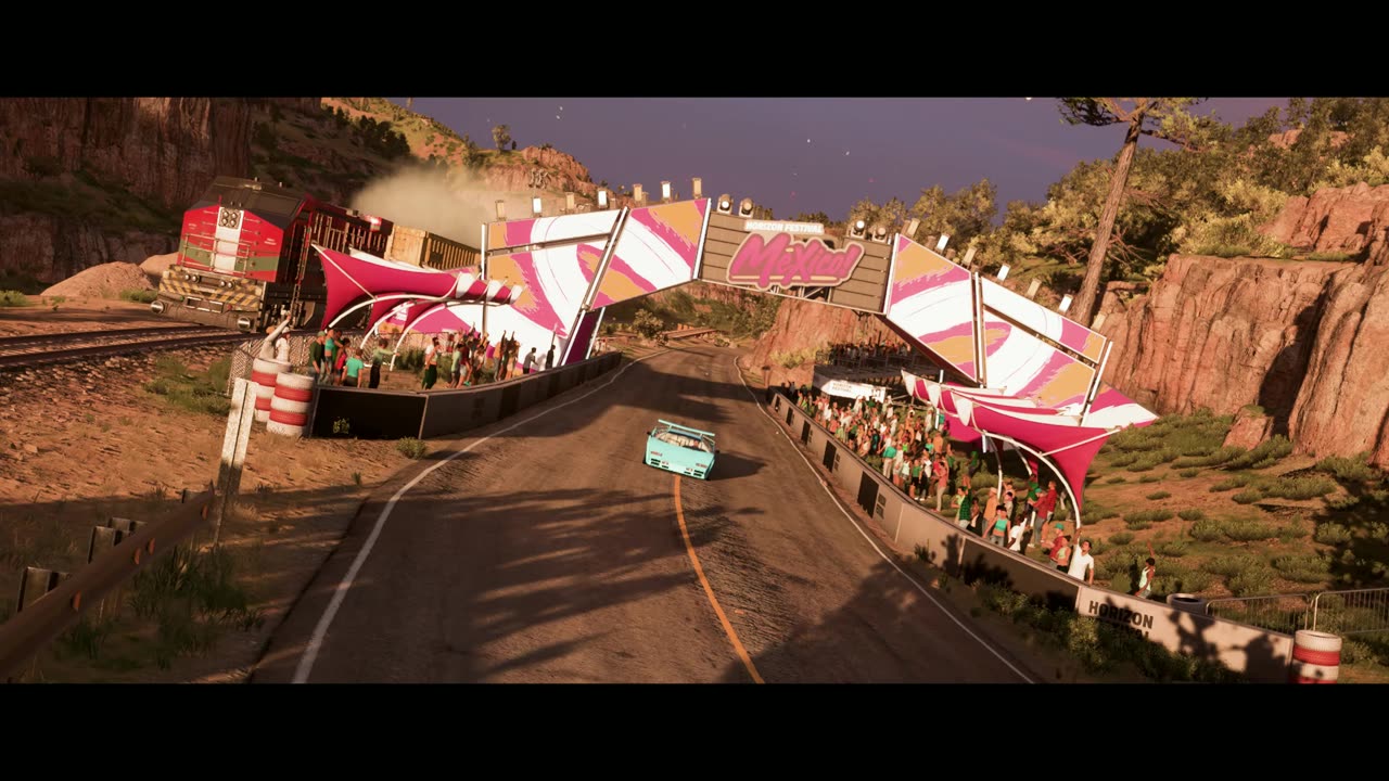 Forza Horizon 5 Train Race W Lambo Countach