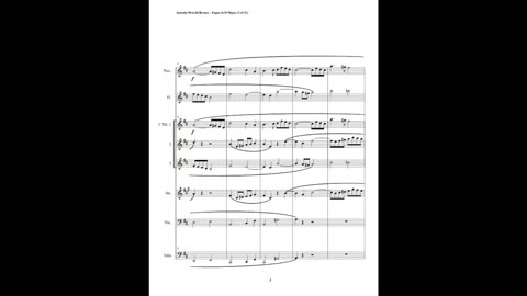 Antonin Dvorák – Fugue in D Major, B302 (Brass Sextet + Piccolo & Flute)