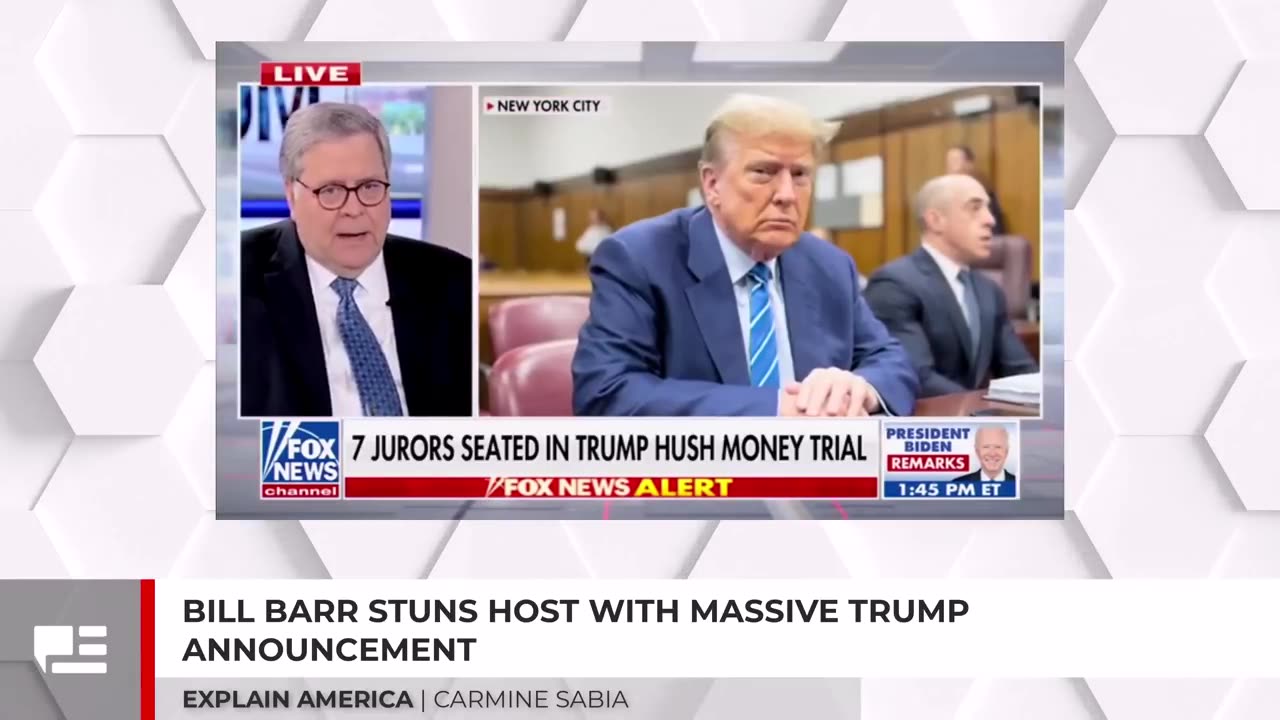 Bill Barr Stuns Host With Massive Trump Announcement