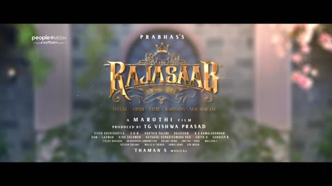 The RajaSaab Glimpse ｜ Prabhas ｜ Maruthi ｜ Thaman S # trailer