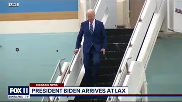 Joe Biden's Slightly Less Famous Stairs Clip