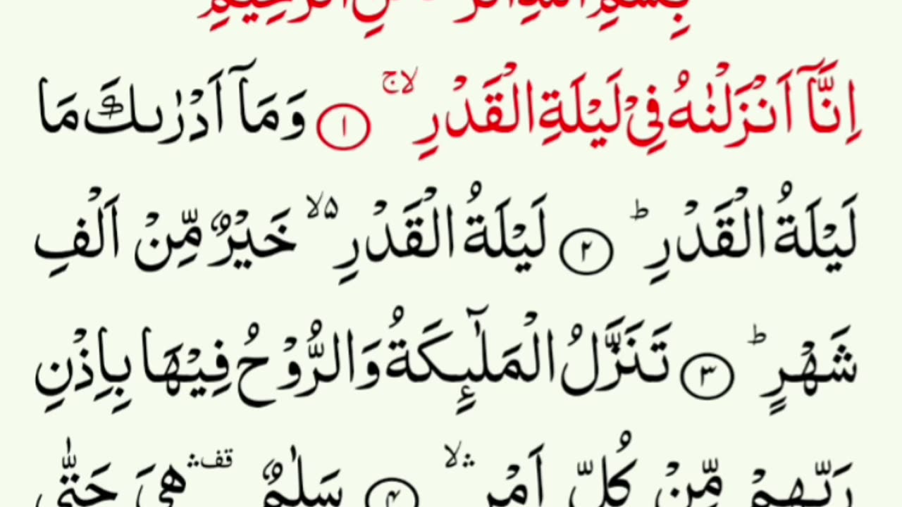 Surat Ul Qadar