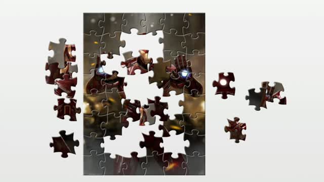 Puzzle. iron Man.