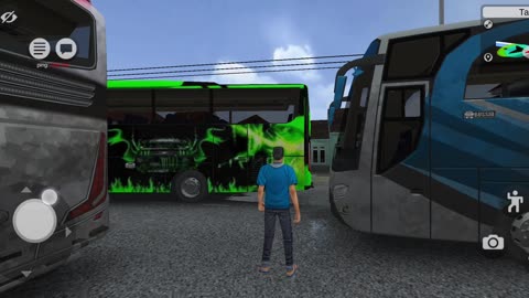 Indonesia bus stimulator Live game paly and reaction