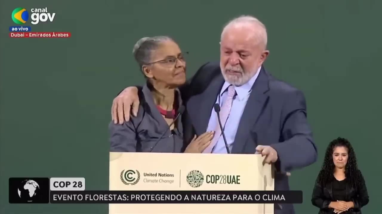 OI LUIZ - PIADA INTERNACIONAL: Lula e Marina choram na COP28 e viram meme!