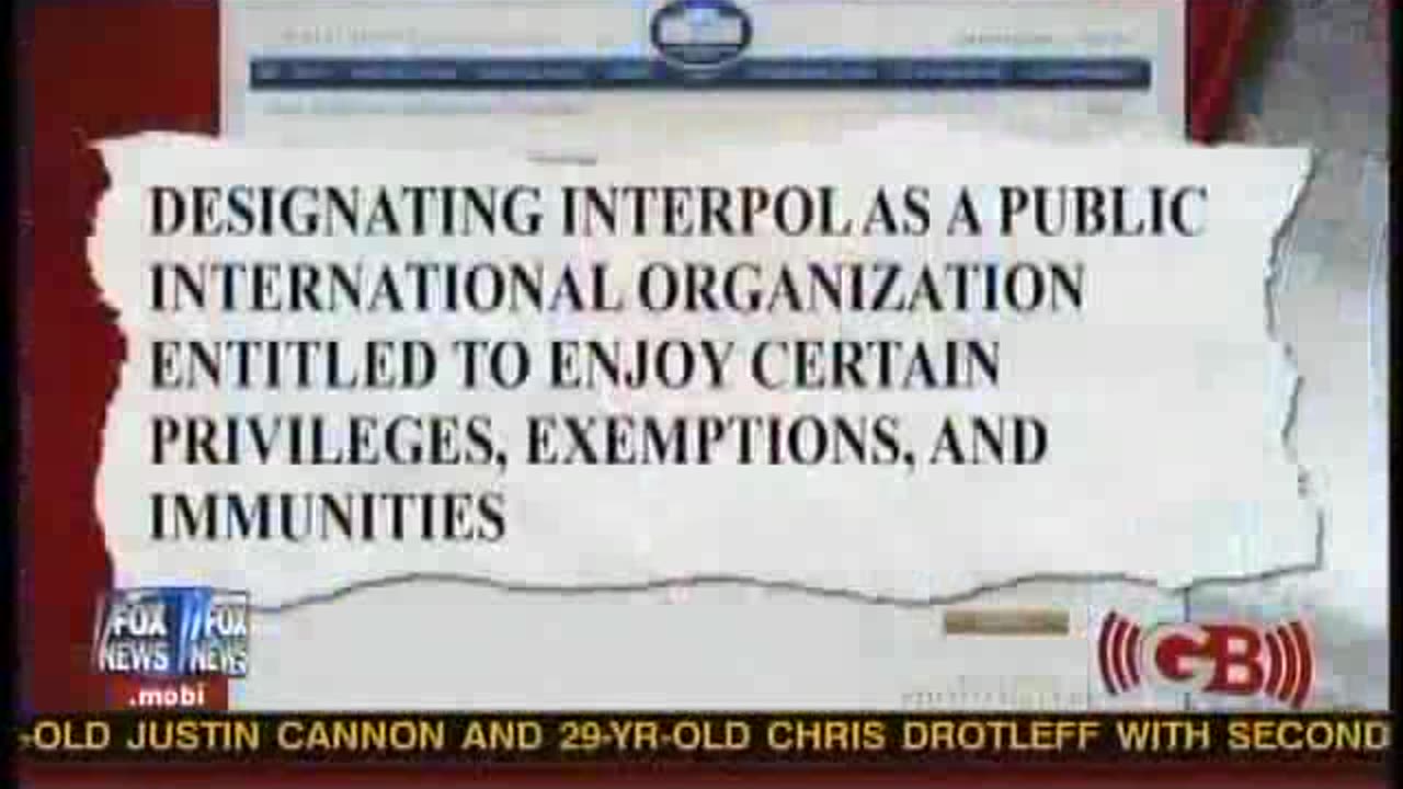 Interpol gets immunities, Seg 4 of 4 (6.48, ) m