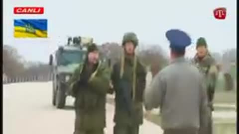 Ukrainian and Russian Soldiers at Belbek