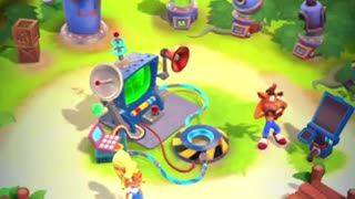 Crash On The Run - Defeating Nitro Crab Gameplay (Turtle Woods Level)