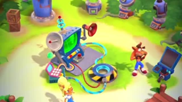 Crash On The Run - Defeating Nitro Crab Gameplay (Turtle Woods Level)