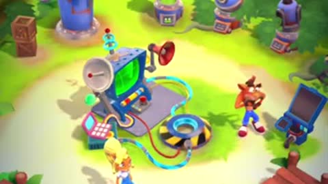 Crash On The Run - Defeating Nitro Crab Gameplay (Turtle Woods Level)