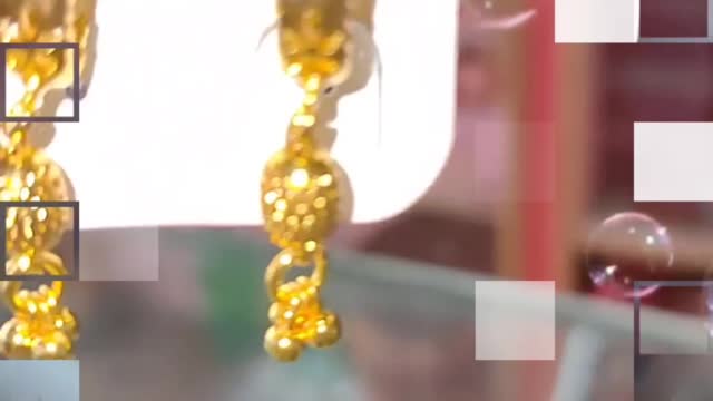 Shinee golden and black jhumka