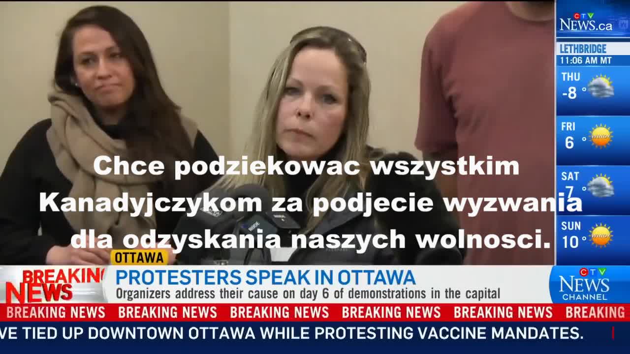 Konferencja Prasow - Tamara Lich - Konwój Wolności 2022