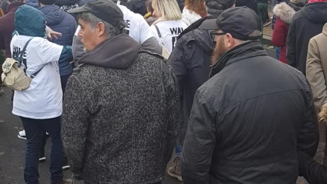 Bruxelles le 21/11/21 pour la manifestation contre le pass Nazitaire