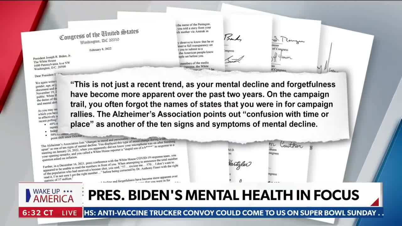 Lawmakers demand biden to take cognitive test