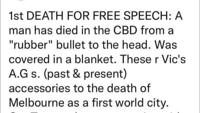Kyle Mitchell, RIP. Killed by a Aussie police rubber round aimed at his head