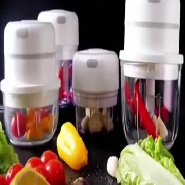 Electric Kitchen Food Chopper Mini Garlic Masher Crusher