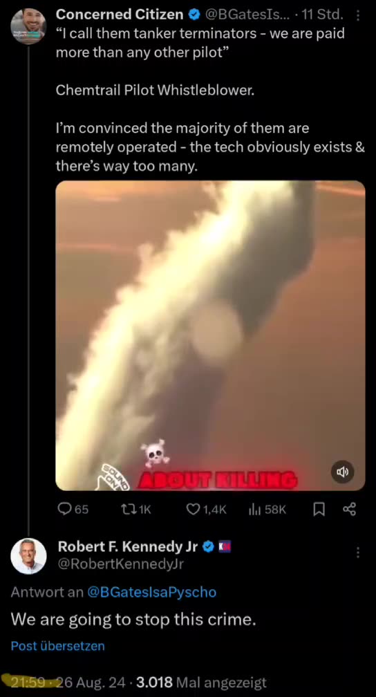 RFK Jr says we’re going to stop chemtrails | Whoop Whoop