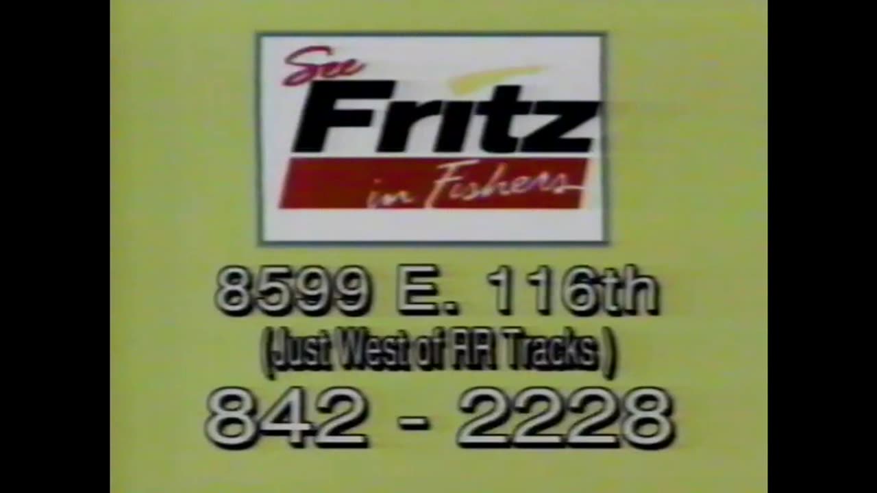 February 13, 1998 - Ad for Fritz in Fishers & WRTV 'Toxic Traffic' Bumper