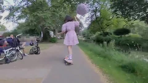 girl on skateboard