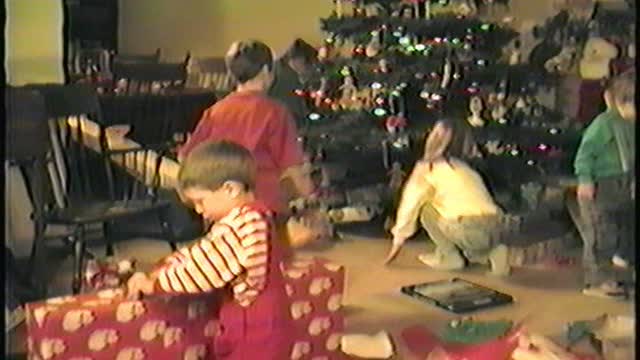 1990 Christmas with Grandchildren