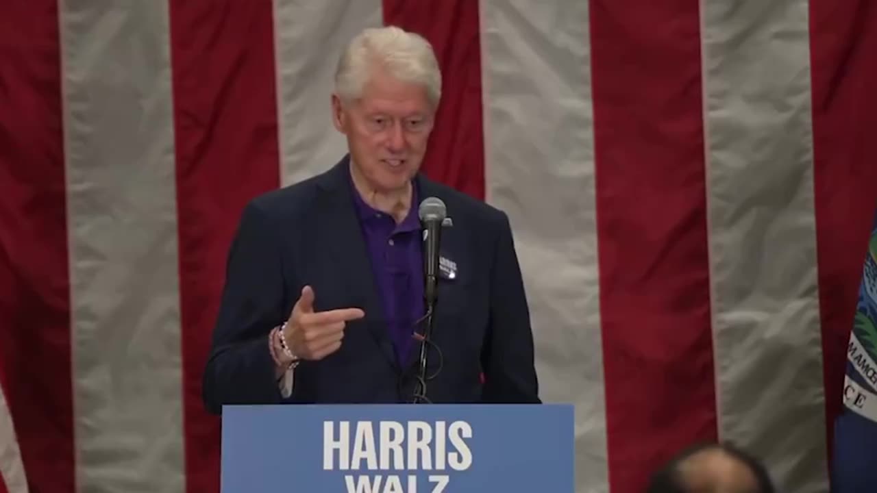 Top Kamala surrogate Bill Clinton admits the economy was better under President Trump