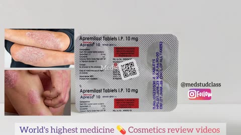 Aprezo tablet uses side effects precautions complications Apremilast used in Psoriasis