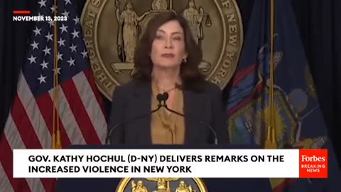 Kathy Hochul announced New York is "collecting data" from "surveillance efforts" on social media.