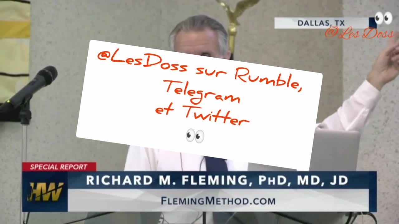 👀 Dr. Richard Fleming dénonce l'autorisation frauduleuse de mise sur le marché des dit vaccins 👀