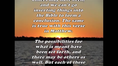 The Book of Matthew 2:20 - Daily Bible Verse Commentary