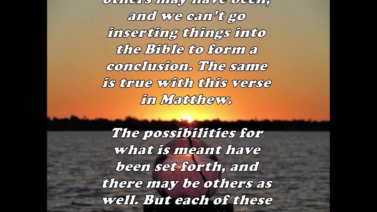 The Book of Matthew 2:20 - Daily Bible Verse Commentary