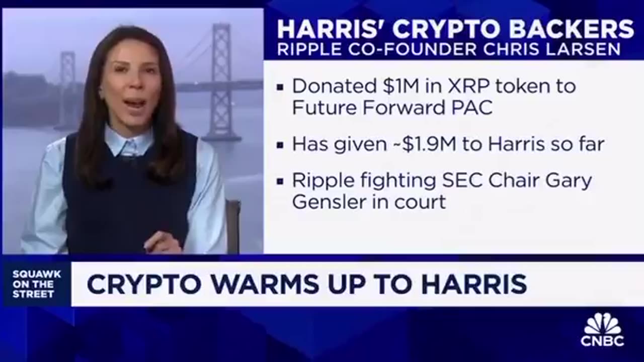 Ripple Co-founder Chris Larsen donates $1 million in $XRP to Kamala Harris