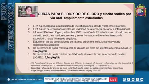 BASES CIENTÍFICAS Y AVANCES EN LA INVESTIGACIÓN CON EL USO DEL DIÓXIDO DE CLORO