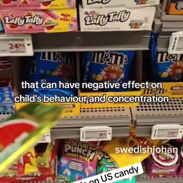 US candy in Europe has warning labels