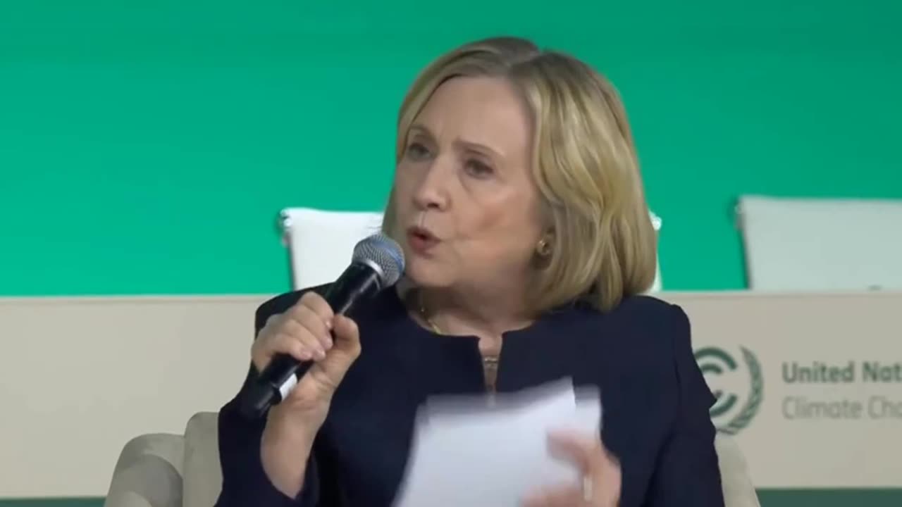 Hillary Clinton: Climate Change Is Killing People...