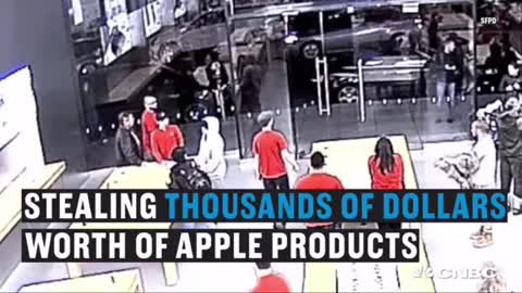 Footage ofApple Store Getting Robbed