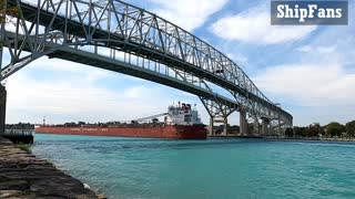 RT HON Paul J Martin 731ft 222m Bulk Carrier Cargo Ship Down From Lake Huron