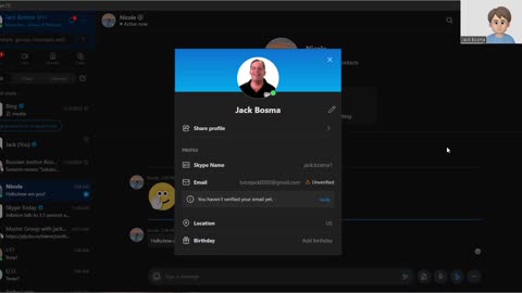 Jack Uses Skype