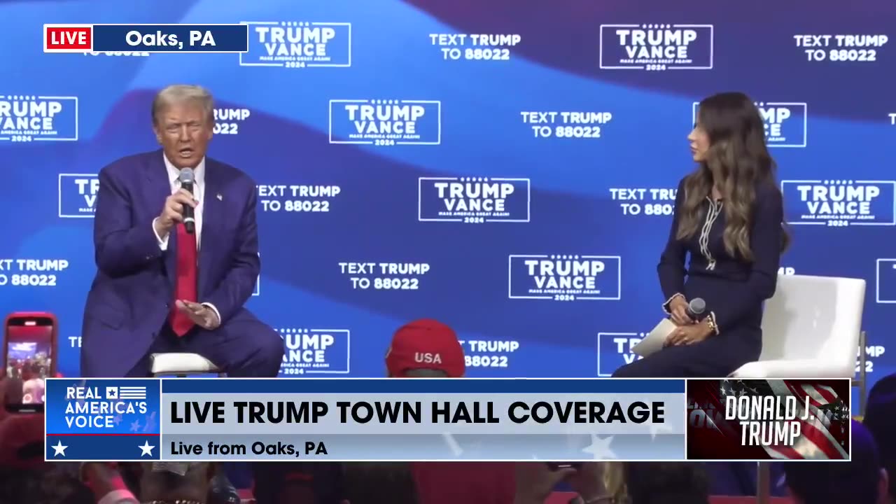 TRUMP TOWN HALL IN OAKS, PA