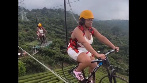 Funny cycling adventure