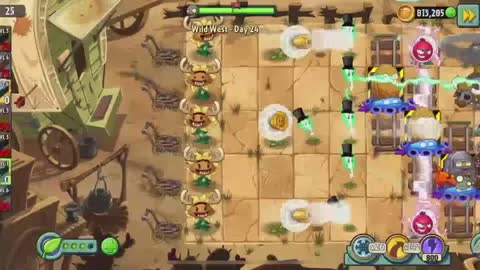 Plants vs Zombies 2 Wild West - Day 24